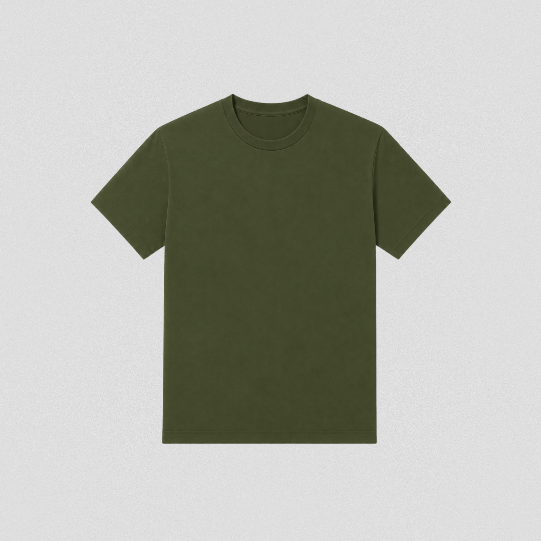 Army Green Cotton T-Shirt