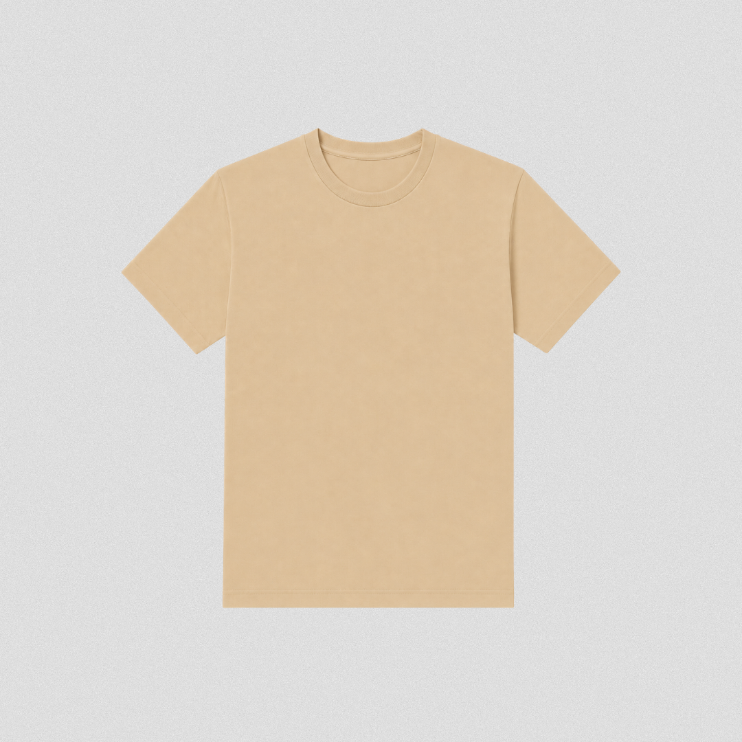 Beige Cotton T-Shirt