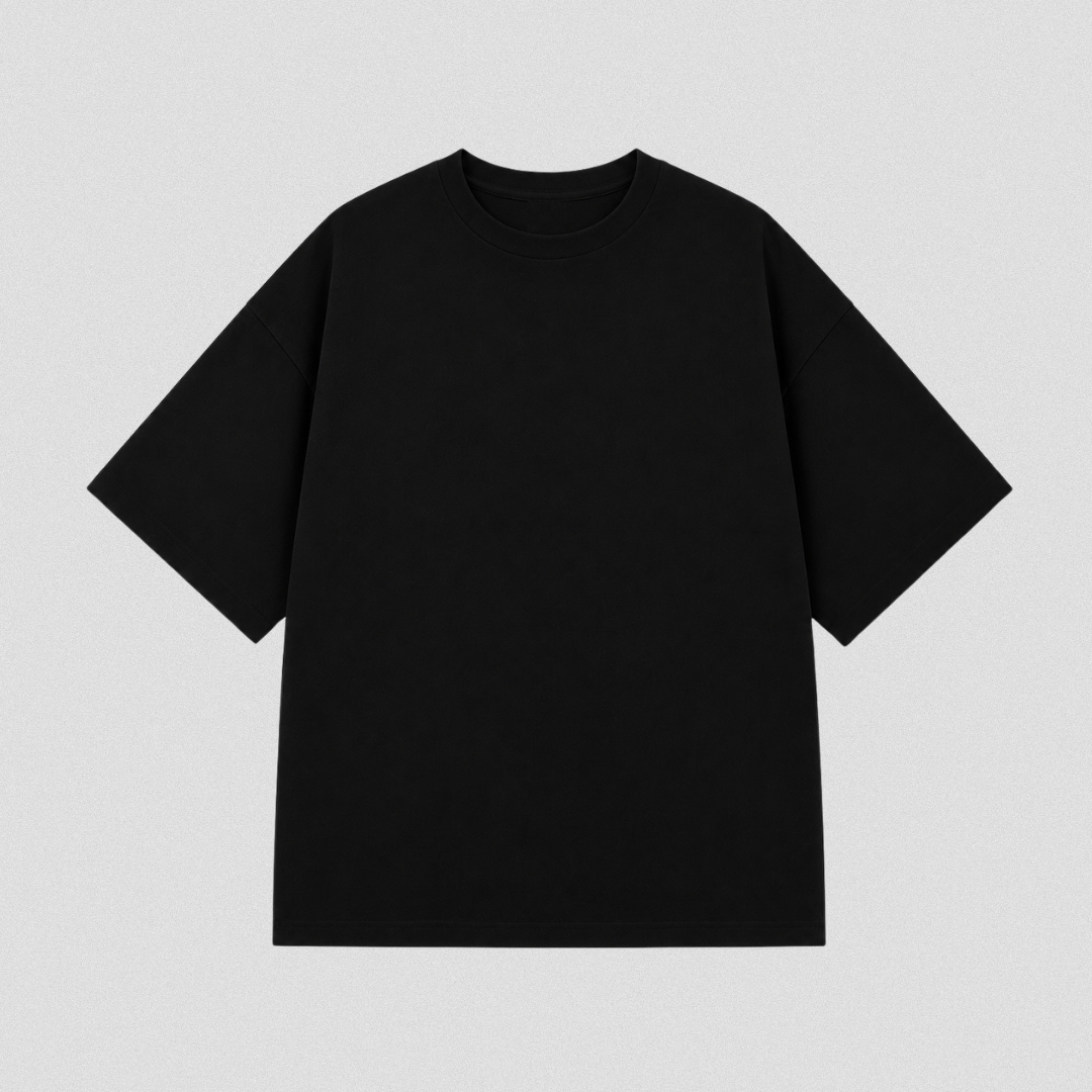 Starvibe Essential Oversized Tee – Black