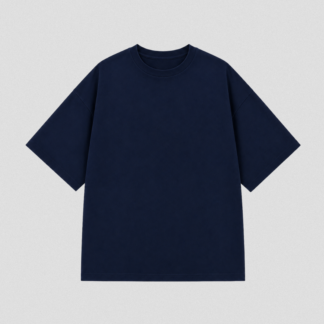 Starvibe Essential Oversized Tee – Navy Blue