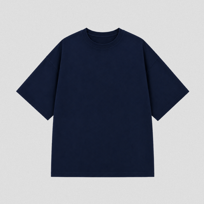 Starvibe Essential Oversized Tee – Navy Blue