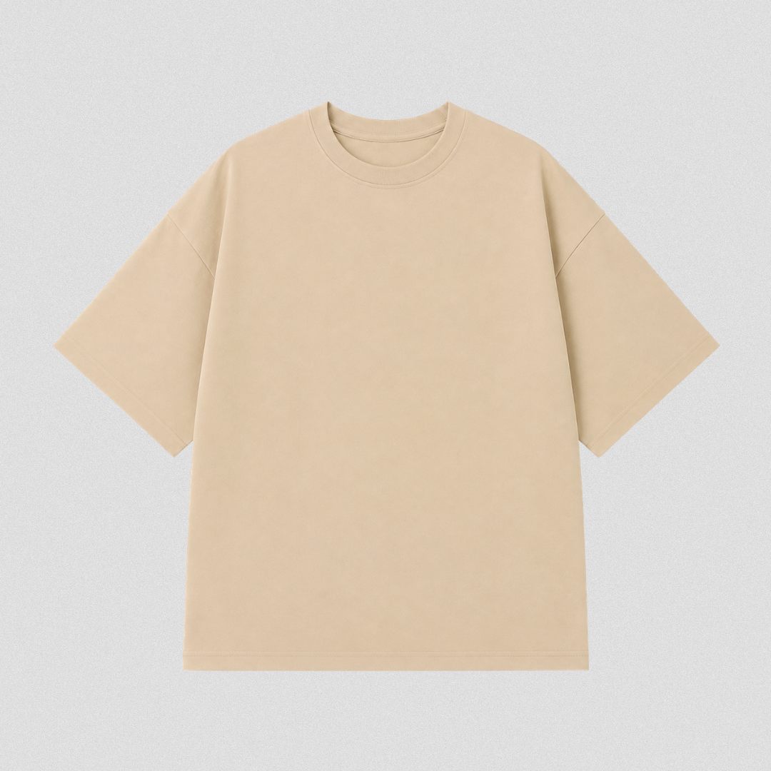 Starvibe Essential Oversized Tee – Beige