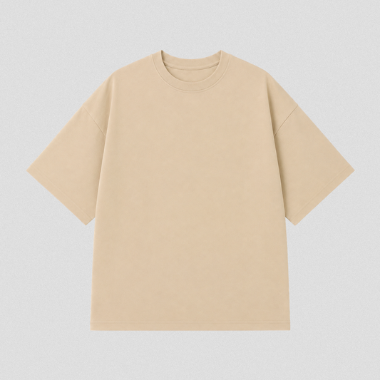 Starvibe Essential Oversized Tee – Beige