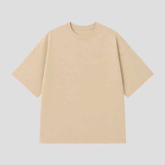 Starvibe Essential Oversized Tee – Beige