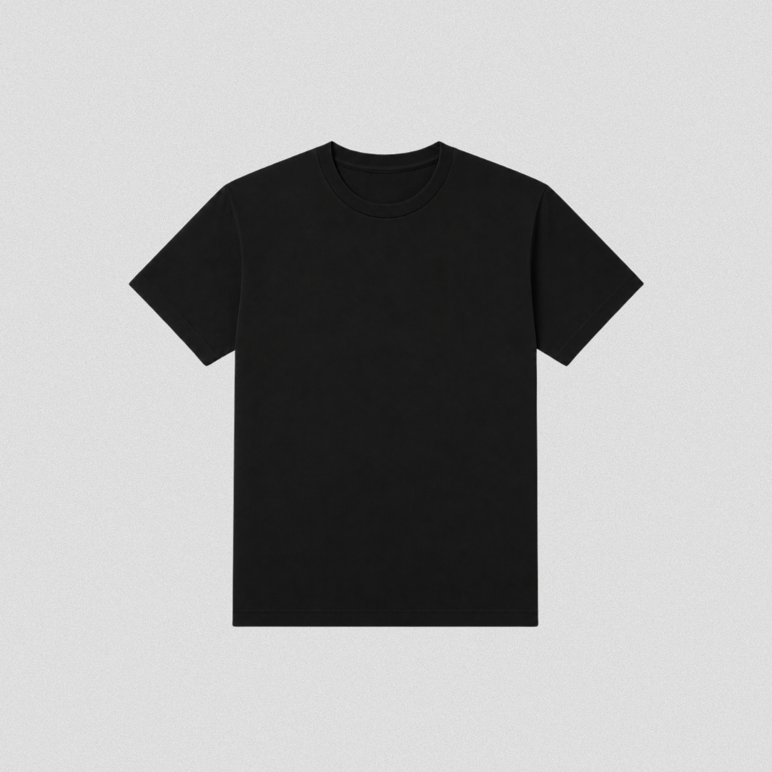 Black Cotton T-Shirt