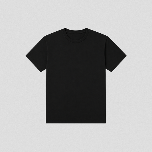 Black Cotton T-Shirt