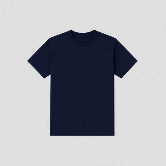 Navy Blue Cotton T-Shirt