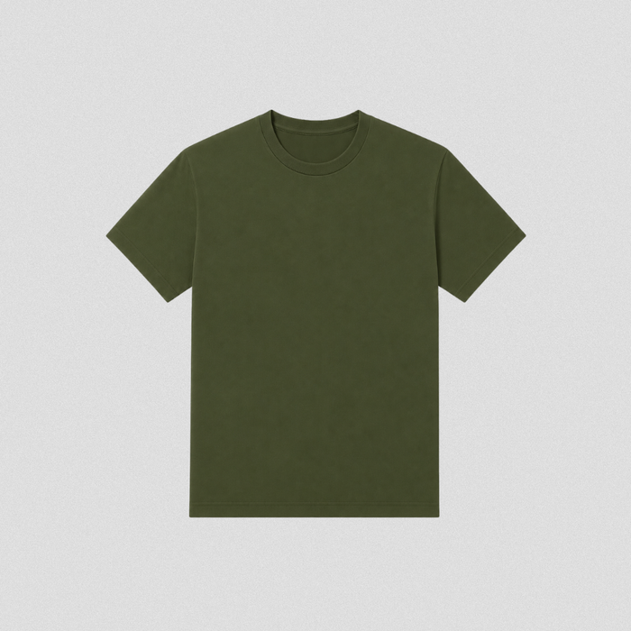 Army Green Cotton T-Shirt