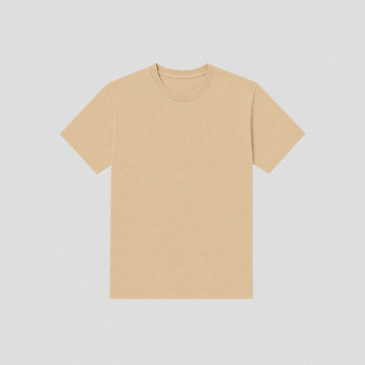 Beige Cotton T-Shirt