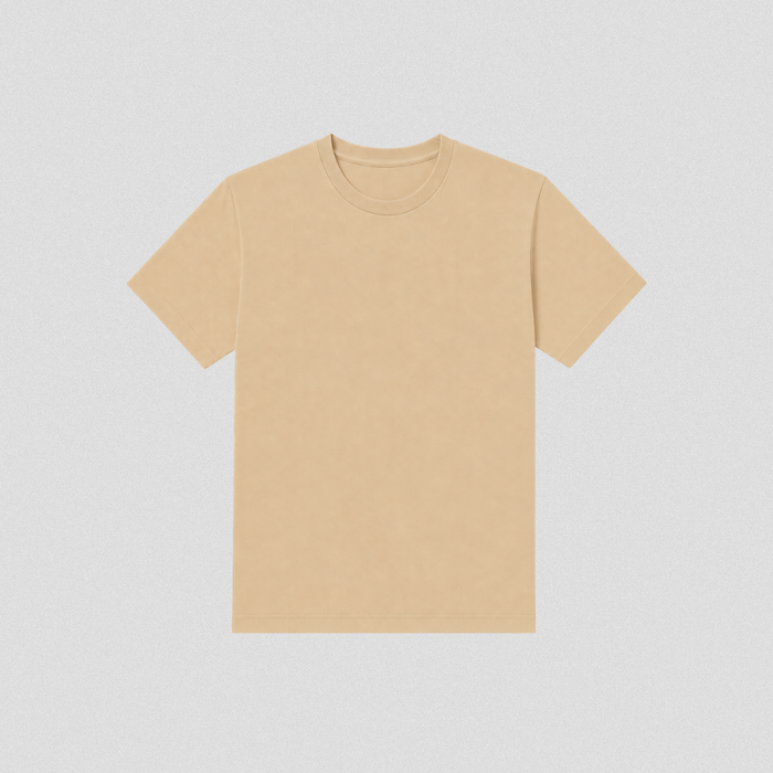 Beige Cotton T-Shirt