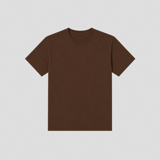 Brown Cotton T-Shirt